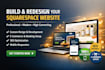 build squarespace website design, redesign squarespace website and development