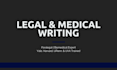write legal and medical content