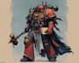 create detailed warhammer 40k oc character illustration