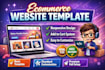 create modern responsive ecommerce website template