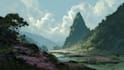 draw the landscape illustration or concept art