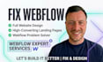 webflow website, landing page, webflow expert, fix webflow