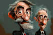 draw artistic cartoon caricatures