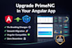 upgrade your primeng application
