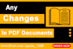 any changes in pdf file professionally