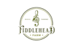 design creative fiddle head farm logo
