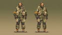 draw 2d game art military character design