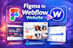 design webflow website convert figma to webflow as webflow developer