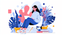 create modern flat design illustration