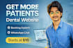 create a dental clinic websites to get more patients