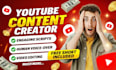 be your faceless youtube video editor and content creator