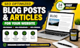 write SEO blog post and articles that rank on google