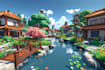 create roblox game with map design, gui, lua scripting, 2d model