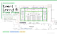 create event layout, floor plan and working drawings in autocad