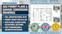 adu permit plans and garage conversion drawing city approval