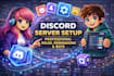 setup discord server roles, perms, channels professionally