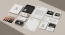 branding kit package with brand identity