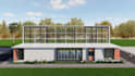 do architecture design with 3d model and render