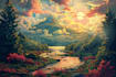 create professional landscape digital art