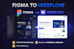 convert figma to webflow website with responsive clean design UI UX design