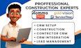 construction crm kommo buildbook gold vision servicetitan workflow integration