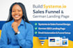 build systeme io sales funnel, systeme io website german systeme io landing page