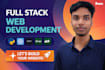 build, deliver website end to end, frontend and fullstack dev