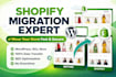 migrate your business ecommerce store to shopify website with seo optimization