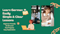 teach german for beginners a1 a2 with simple explanation