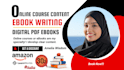 create ebook online course, course creation, KDP ebook formatting, ebook writer