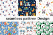 create seamless pattern design and ,textile etc