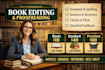 provide professional book editing and proofreading services