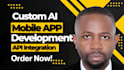 develop custom ai app, ai saas, chatgpt integration, ai chatbot, API automation