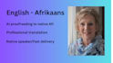 do translation and proofreading from ai english to afrikaans