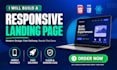 build a modern and responsive landing page