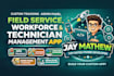 develop field service management app, workforce app, technician tracking app