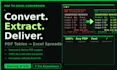 convert PDF to excel spreadsheet accurately
