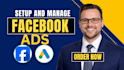 setup google ads, facebook ads pixel, meta ads, and campaign ads,