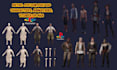 model, animate retro 3d low poly character in ps1, ps2, n64, vtuber, y2k style