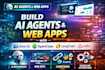 build ai agents, web apps with kimi, openclaw, langchain, n8n