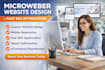 create a modern microweber website design with fast seo optimizzation