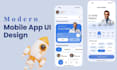 design modern mobile app design in figma