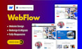 design and develop a webflow website or webflow landing page
