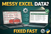 fix messy excel data and remove duplicates fast