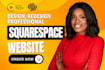 build squarespace website design redesign squarespace website development