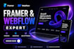 build framer website, webflow landing page, animation, figma to framer, seo