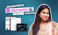 build dynamic wordpress website using elementor,  crocoblock, bricks, jet engine