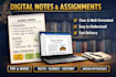 create clear digital notes and assignments