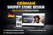 design or redesign your german shopify store website