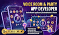 develop a professional voice chat room and social party app